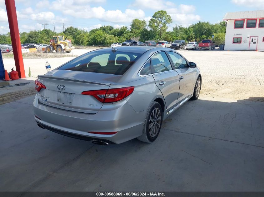 2015 Hyundai Sonata Sport VIN: 5NPE34AF6FH100574 Lot: 39588069