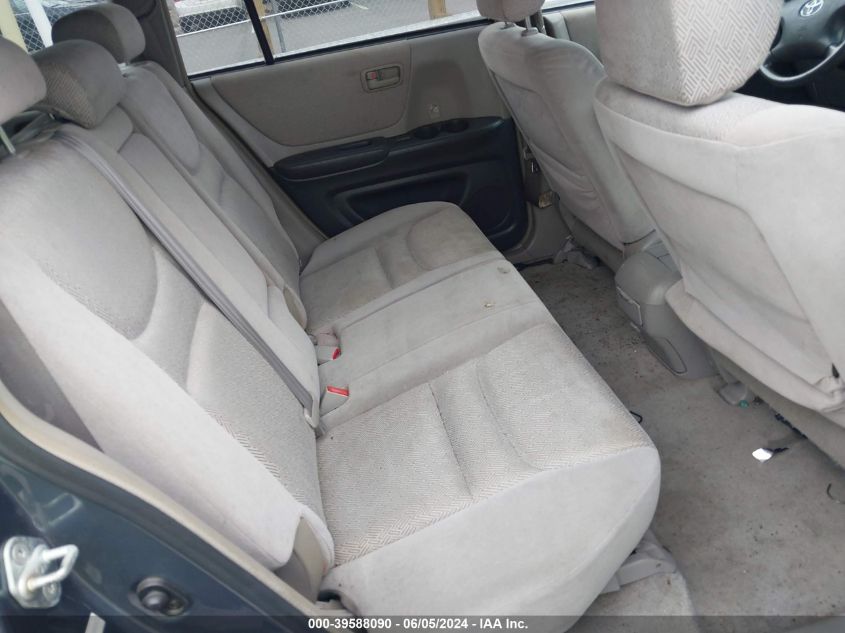 2002 Toyota Highlander V6 VIN: JTEGF21A120049349 Lot: 39588090