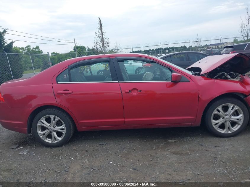 2012 Ford Fusion Se VIN: 3FAHP0HA0CR402591 Lot: 39588098