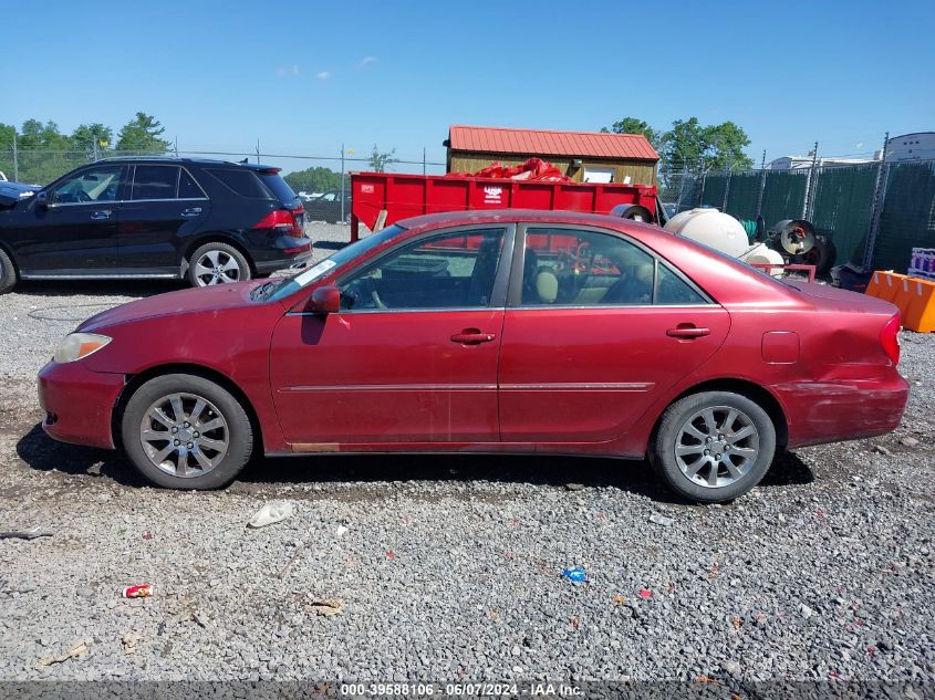 2002 Toyota Camry Le VIN: JTDBE32K320008302 Lot: 39588106