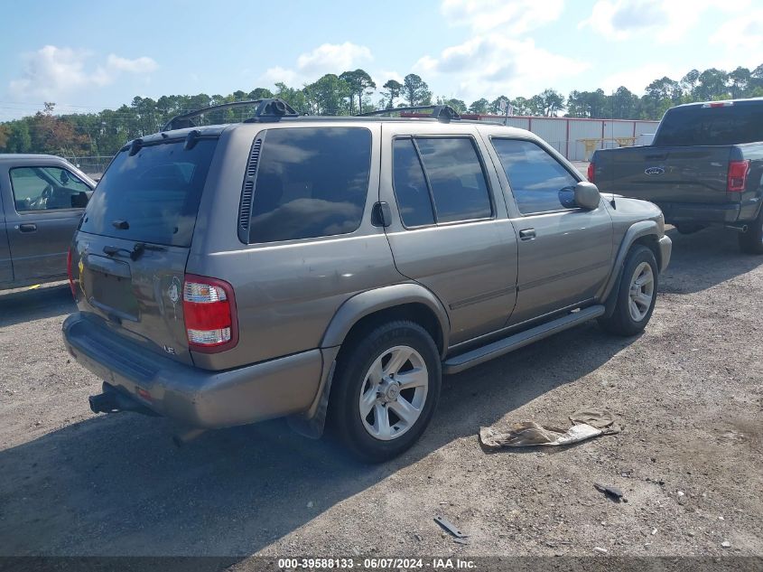 2002 Nissan Pathfinder Le VIN: JN8DR09X92W659321 Lot: 39588133