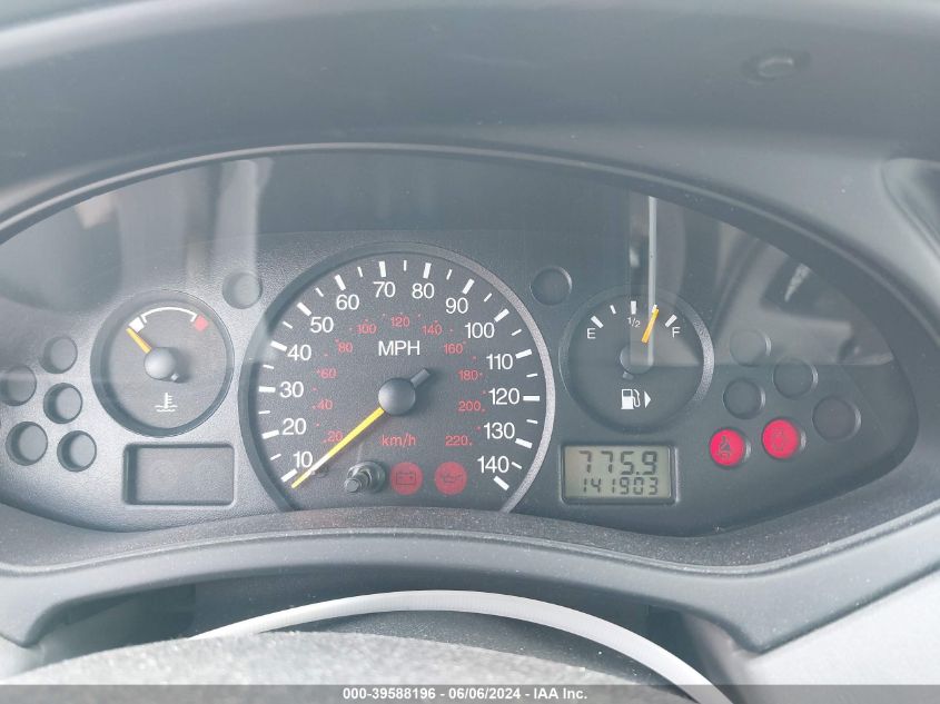 2002 Ford Focus Se/Ztw VIN: 1FAFP36312W167398 Lot: 39588196