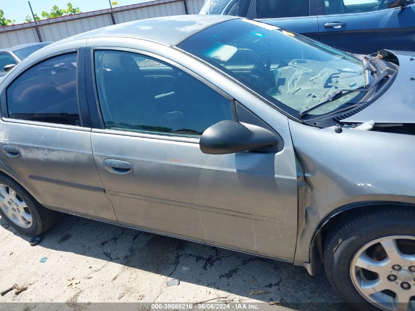 2005 Dodge Neon Sxt VIN: 1B3ES56C85D285871 Lot: 39588216