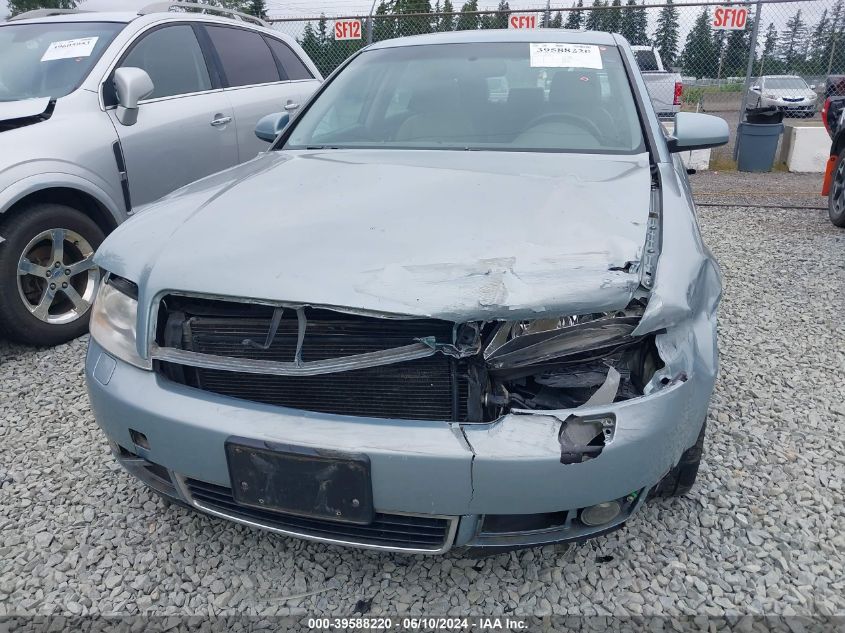 2002 Audi A4 1.8T VIN: WAULC68E82A310074 Lot: 39588220