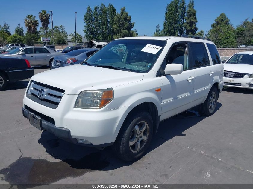 2006 Honda Pilot Ex VIN: 2HKYF18646H534484 Lot: 39588258