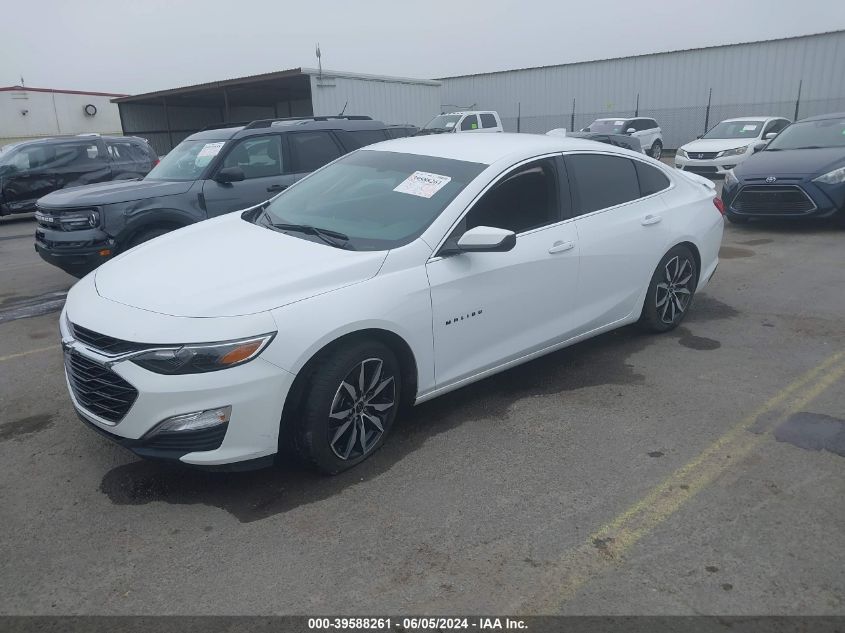 2021 Chevrolet Malibu Rs VIN: 1G1ZG5ST6MF054647 Lot: 39588261