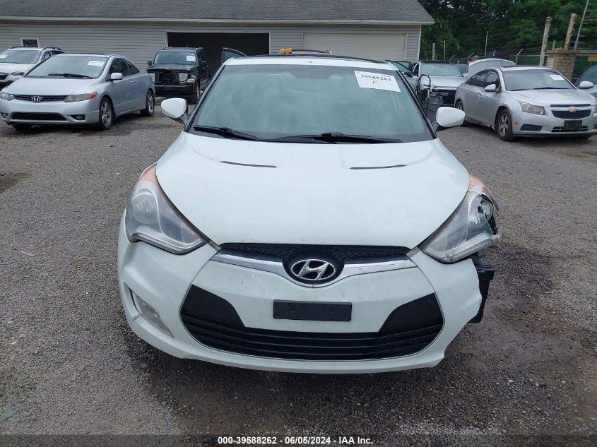 2012 Hyundai Veloster Base W/Gray VIN: KMHTC6AD8CU017873 Lot: 39588262