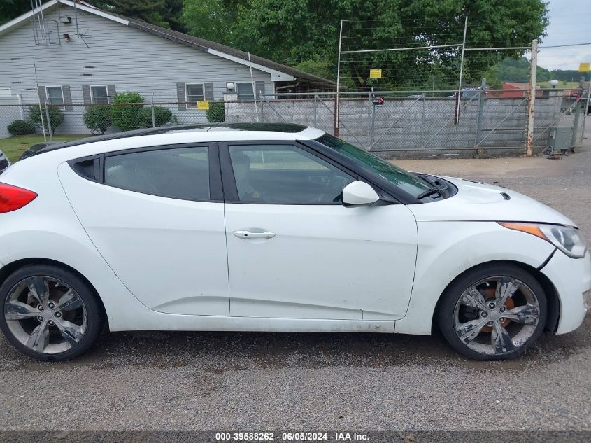 2012 Hyundai Veloster Base W/Gray VIN: KMHTC6AD8CU017873 Lot: 39588262
