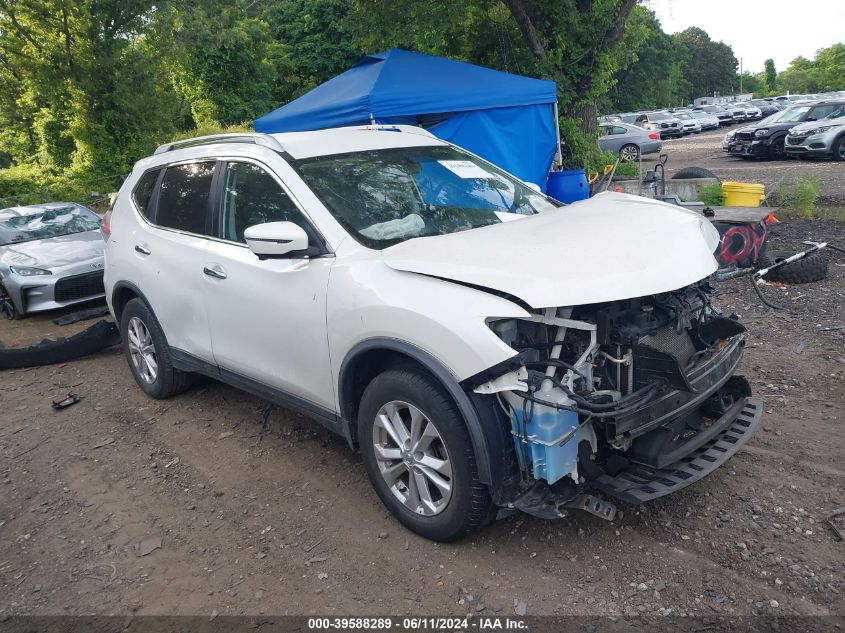 2016 Nissan Rogue Sv VIN: KNMAT2MV4GP689099 Lot: 39588289