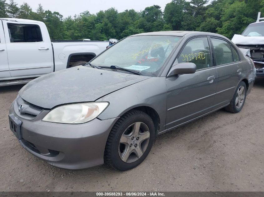 2004 Honda Civic Ex VIN: 2HGES26764H604722 Lot: 39588293