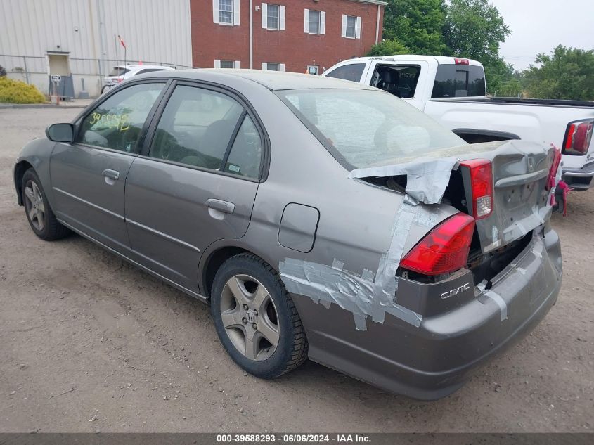 2004 Honda Civic Ex VIN: 2HGES26764H604722 Lot: 39588293