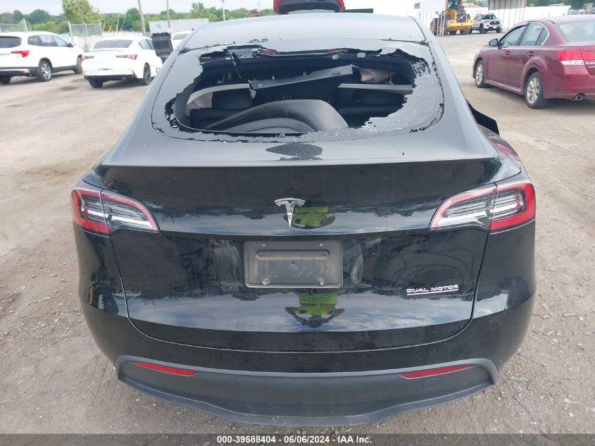 2023 Tesla Model Y Awd/Performance Dual Motor All-Wheel Drive VIN: 7SAYGDEF3PF595542 Lot: 39588404