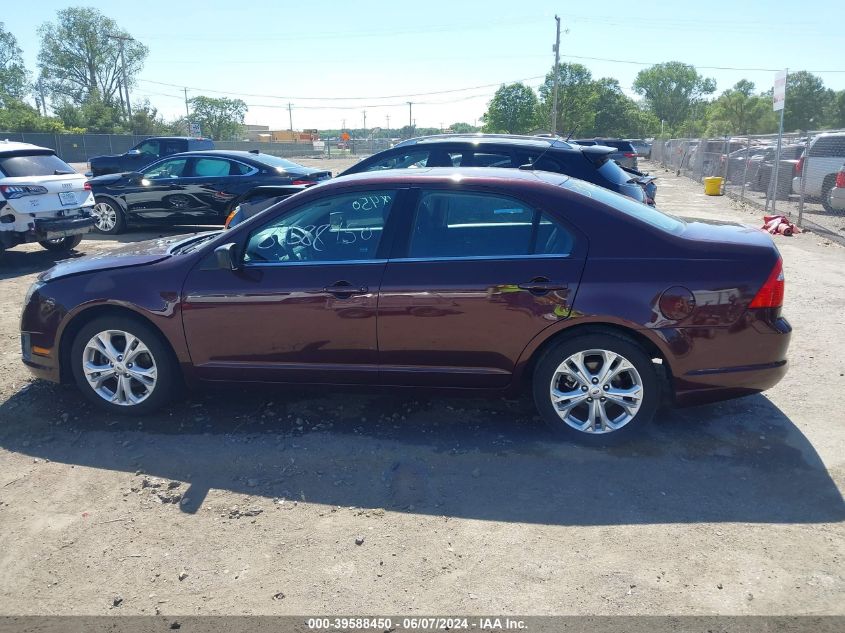 2012 Ford Fusion Se VIN: 3FAHP0HA8CR325808 Lot: 39588450