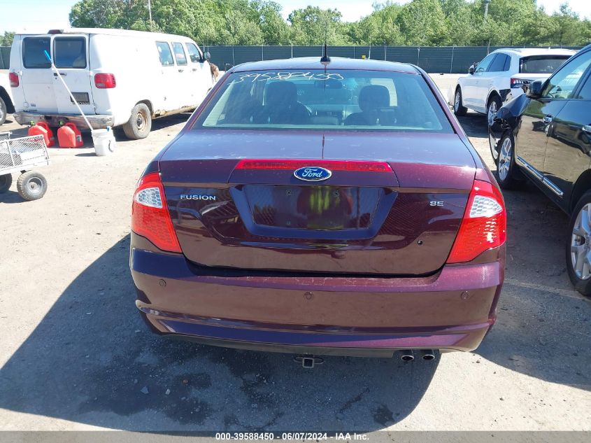 2012 Ford Fusion Se VIN: 3FAHP0HA8CR325808 Lot: 39588450