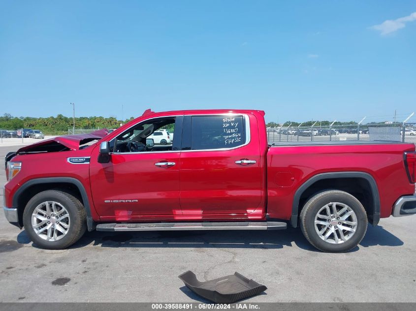 2019 GMC Sierra 1500 Slt VIN: 3GTP8DED0KG215581 Lot: 39588491