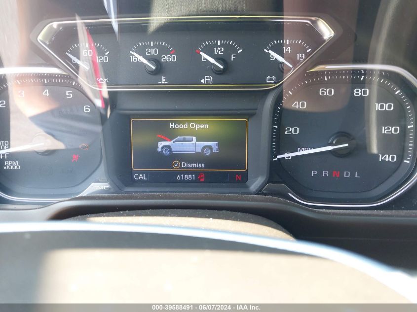 2019 GMC Sierra 1500 Slt VIN: 3GTP8DED0KG215581 Lot: 39588491