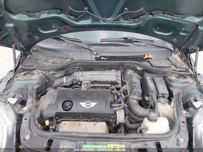 2010 Mini Cooper VIN: WMWMF3C58ATZ25079 Lot: 39588500