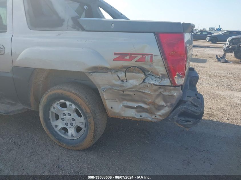 2002 Chevrolet Avalanche 1500 VIN: 3GNEK13T52G231896 Lot: 39588506