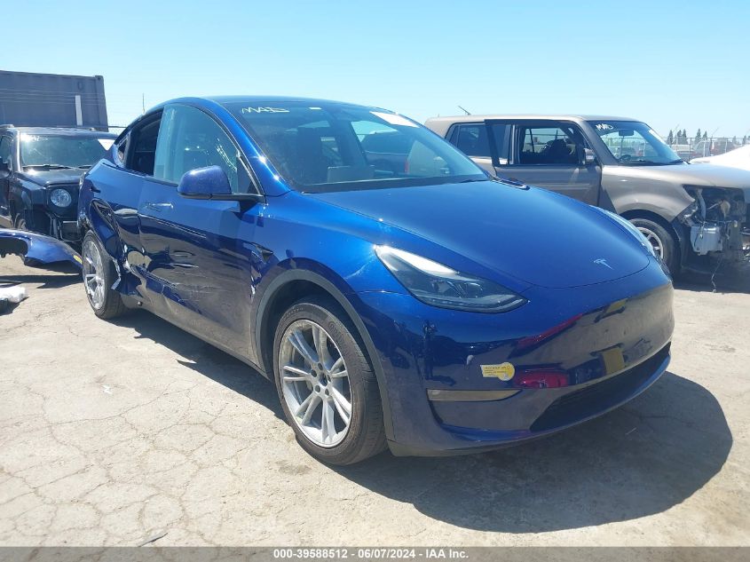 2022 TESLA MODEL Y LONG RANGE DUAL MOTOR ALL-WHEEL DRIVE - 7SAYGAEE0NF519845