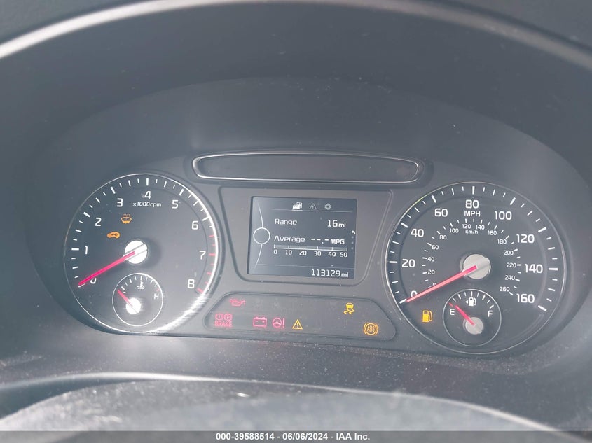 2017 Kia Sorento 2.4L Lx VIN: 5XYPGDA34HG287018 Lot: 39588514