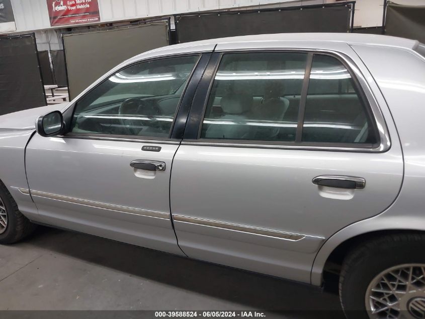 2001 Mercury Grand Marquis Gs VIN: 2MEFM74W21X709438 Lot: 39588524