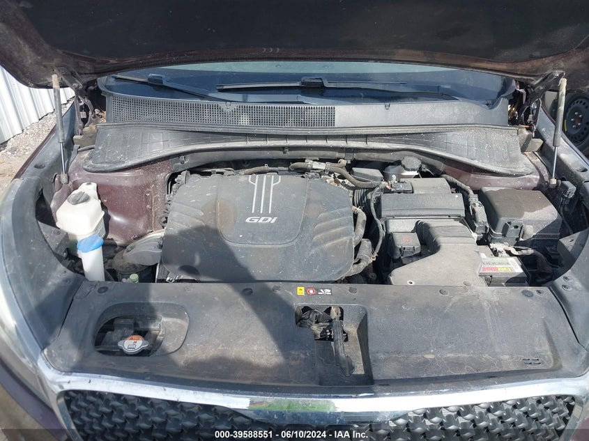 2017 Kia Sorento 3.3L Lx VIN: 5XYPG4A52HG235484 Lot: 39588551