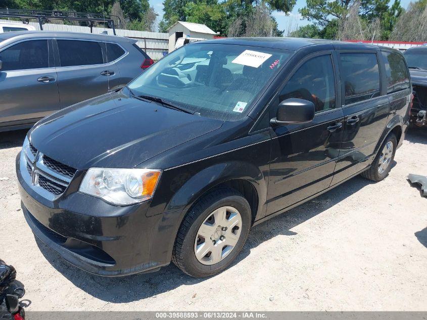 2012 Dodge Grand Caravan Se/Avp VIN: 2C4RDGBG3CR122814 Lot: 39588593