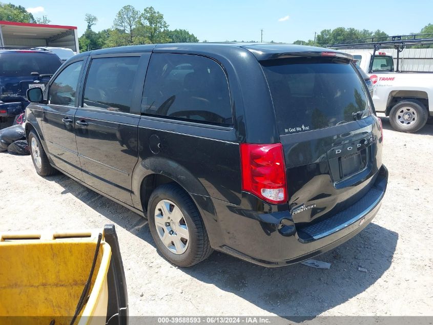 2012 Dodge Grand Caravan Se/Avp VIN: 2C4RDGBG3CR122814 Lot: 39588593