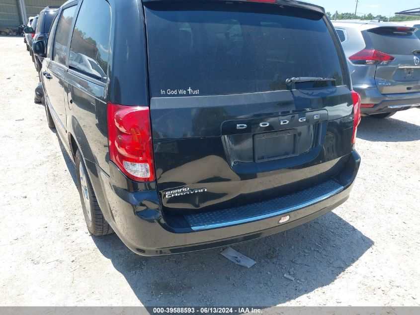 2012 Dodge Grand Caravan Se/Avp VIN: 2C4RDGBG3CR122814 Lot: 39588593