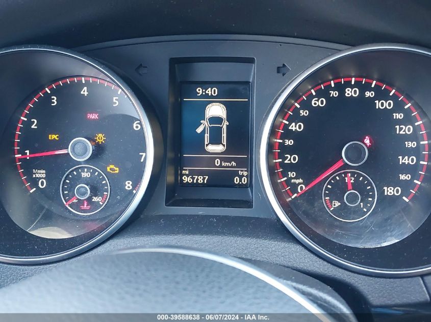 2013 Volkswagen Gti 4-Door VIN: WVWGD7AJ5DW103520 Lot: 39588638