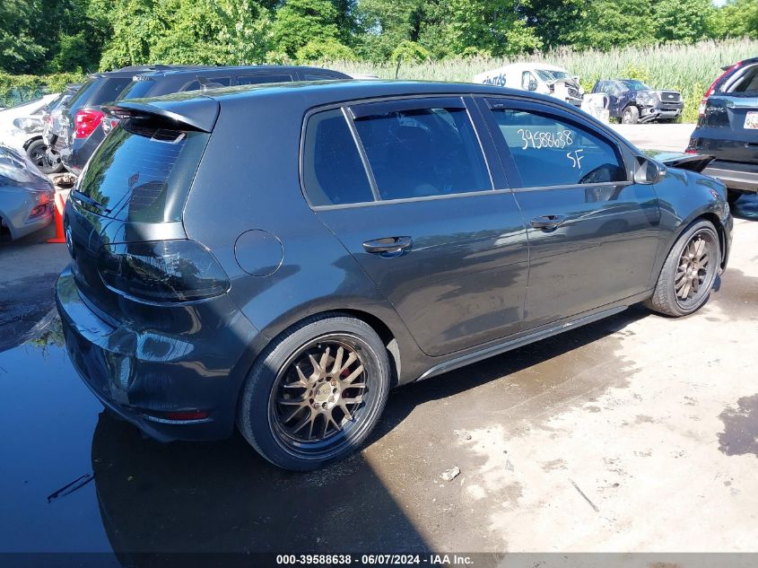 2013 Volkswagen Gti 4-Door VIN: WVWGD7AJ5DW103520 Lot: 39588638