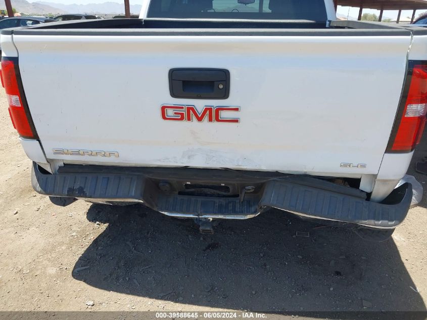 2018 GMC Sierra 1500 Sle VIN: 3GTP1MEC7JG262892 Lot: 39588645