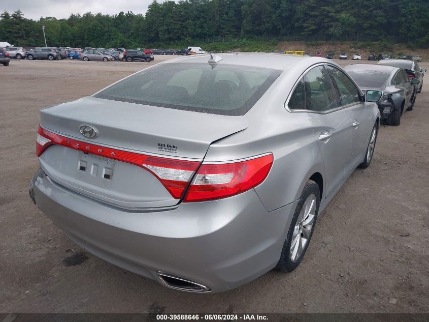 2012 Hyundai Azera Gls/Limited VIN: KMHFG4JG4CA1502 Lot: 39588646