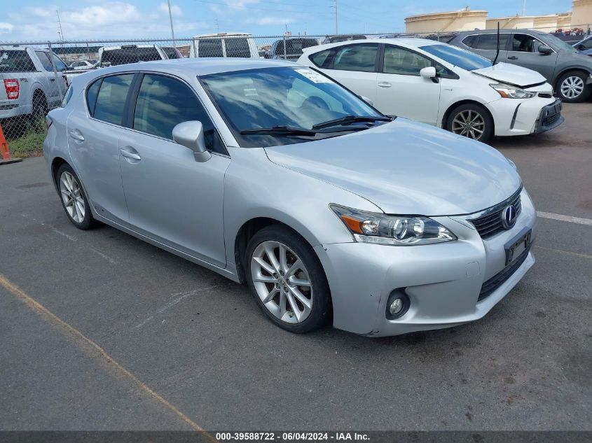 2012 Lexus Ct 200H Premium VIN: JTHKD5BH7C2076187 Lot: 39588722