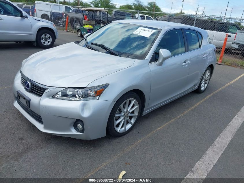 2012 Lexus Ct 200H Premium VIN: JTHKD5BH7C2076187 Lot: 39588722