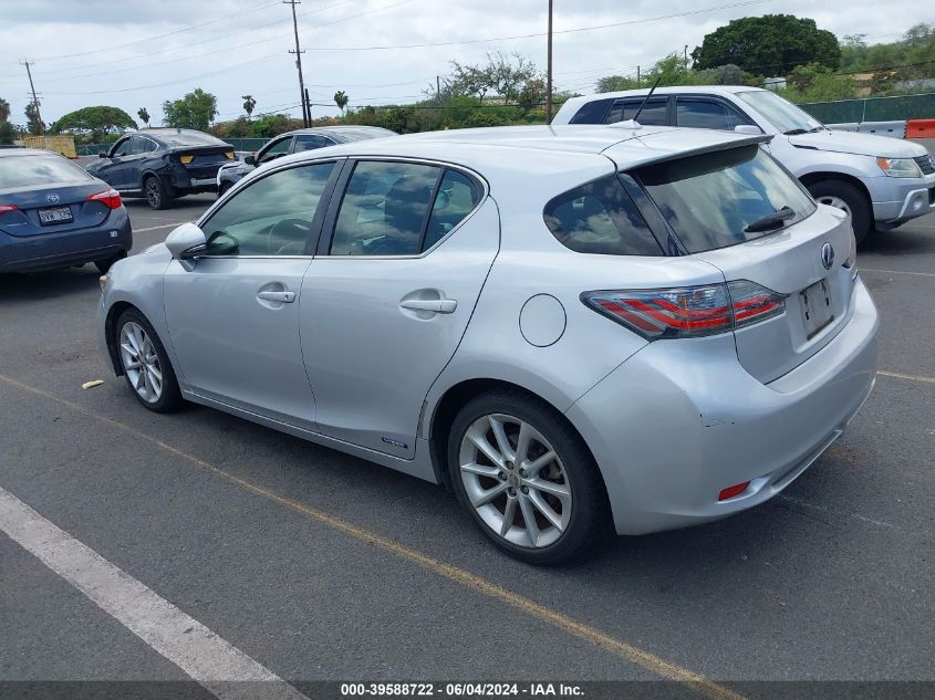 2012 Lexus Ct 200H Premium VIN: JTHKD5BH7C2076187 Lot: 39588722