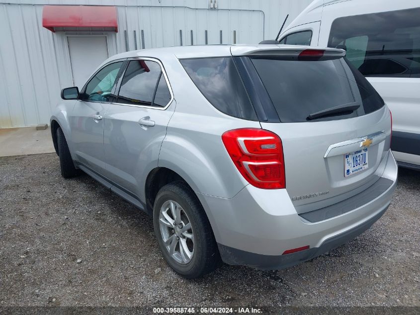 2017 Chevrolet Equinox Ls VIN: 2GNFLEEK7H6333427 Lot: 39588745