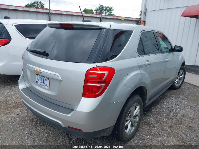 2017 Chevrolet Equinox Ls VIN: 2GNFLEEK7H6333427 Lot: 39588745