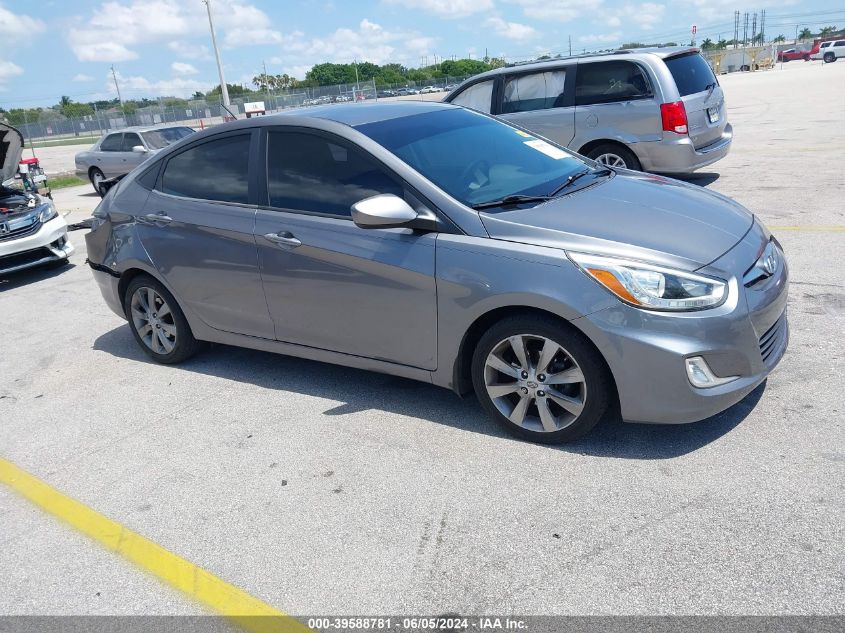 2014 Hyundai Accent Gls VIN: KMHCU4AE6EU735466 Lot: 39588781