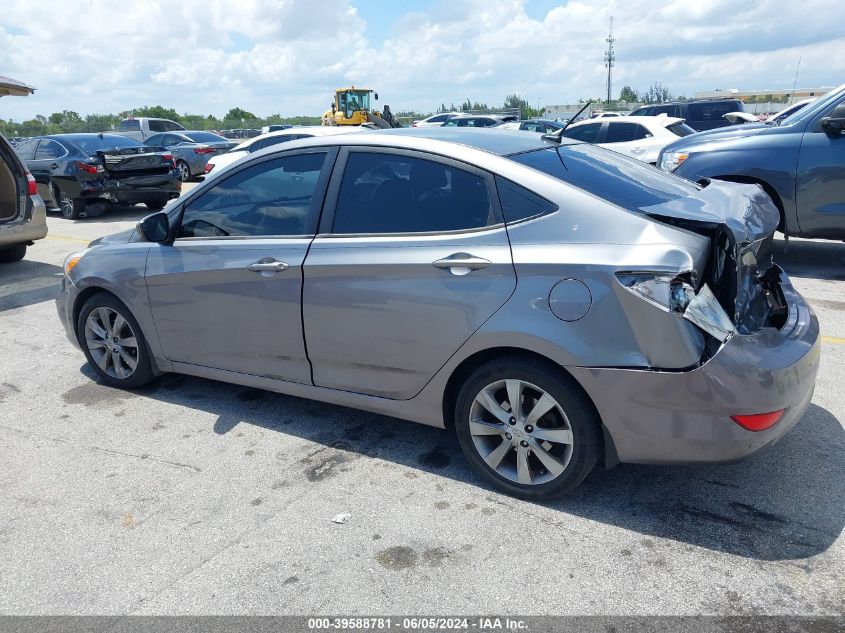 2014 Hyundai Accent Gls VIN: KMHCU4AE6EU735466 Lot: 39588781