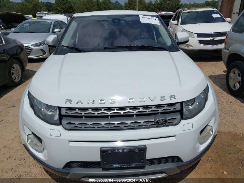 2013 Land Rover Range Rover Evoque Pure VIN: SALVP2BGXDH741019 Lot: 39588784