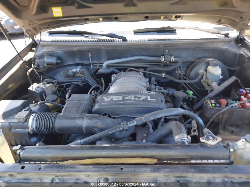 2004 Toyota Tundra Sr5 V8 VIN: 5TBRT34134S443922 Lot: 39588812