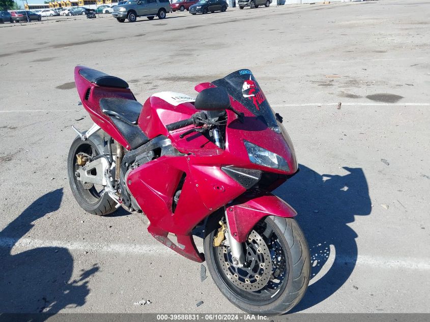 2004 Honda Cbr600 Rr VIN: JH2PC37024M102760 Lot: 39588831