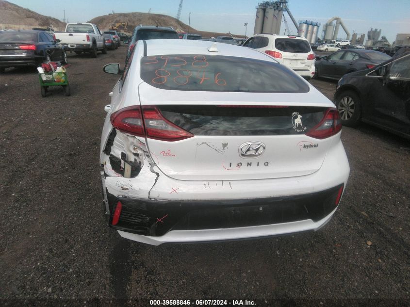 2018 Hyundai Ioniq Hybrid Sel VIN: KMHC75LC0JU064167 Lot: 39588846