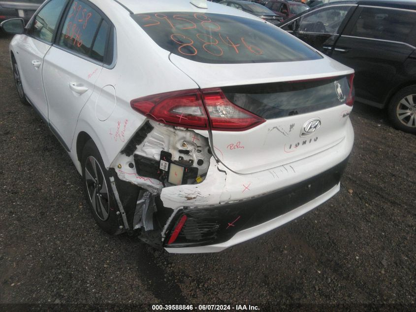 KMHC75LC0JU064167 2018 Hyundai Ioniq Hybrid Sel