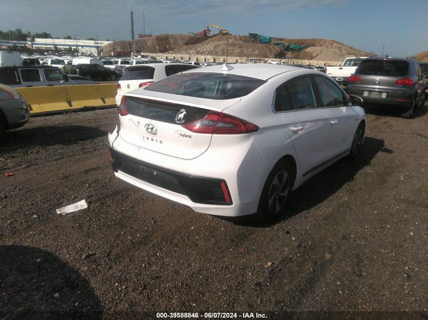 2018 Hyundai Ioniq Hybrid Sel VIN: KMHC75LC0JU064167 Lot: 39588846