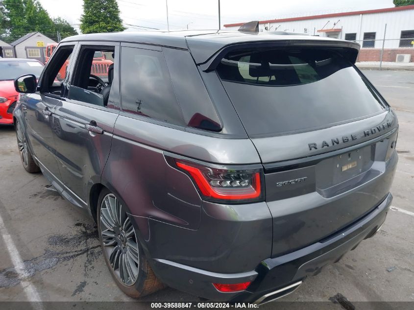 2018 Land Rover Range Rover Sport Hse Dynamic VIN: SALWV2SV6JA698411 Lot: 39588847