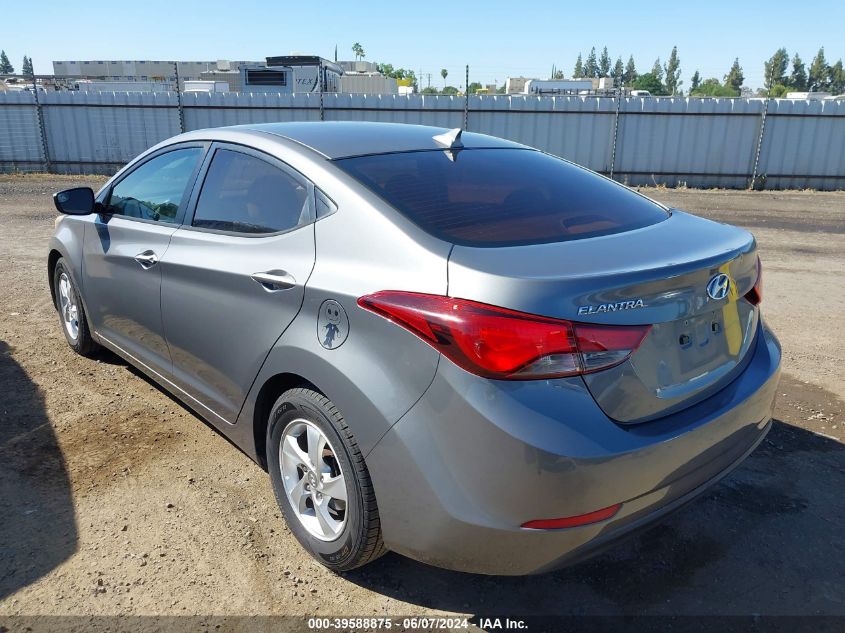 2014 Hyundai Elantra Se VIN: 5NPDH4AE1EH517510 Lot: 39588875