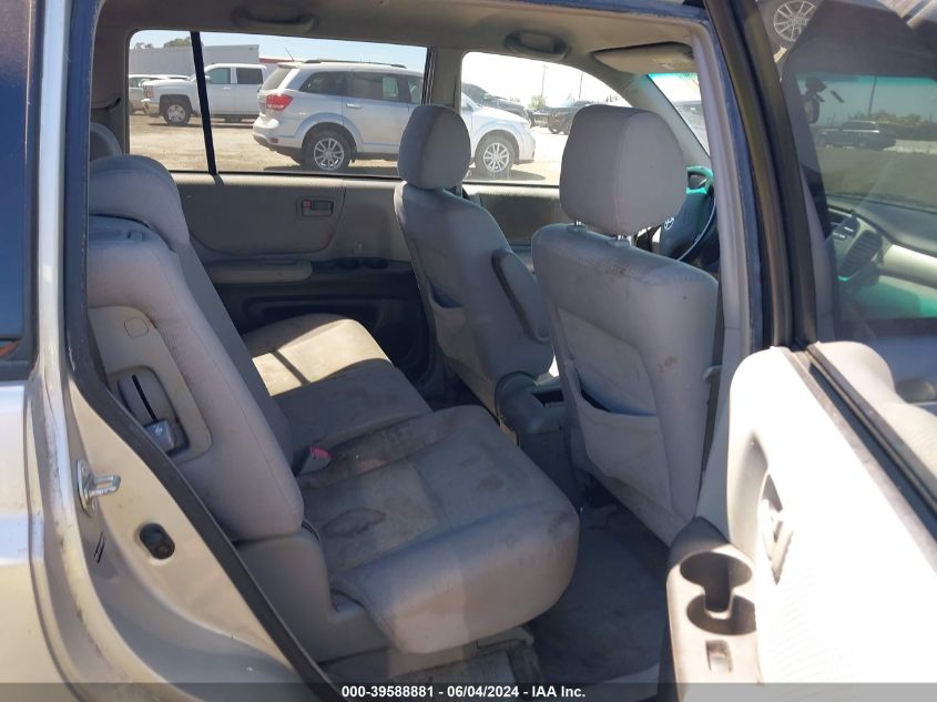 2004 Toyota Highlander V6 VIN: JTEDP21A040037129 Lot: 39588881