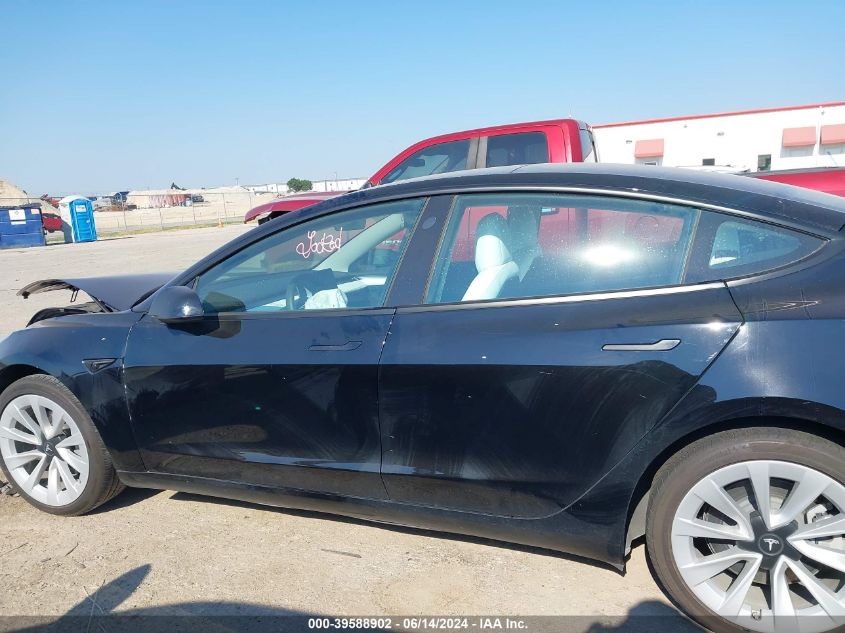 2022 Tesla Model 3 Long Range Dual Motor All-Wheel Drive VIN: 5YJ3E1EB1NF204166 Lot: 39588902